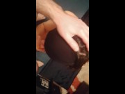 She gave me an amazing blowjob while we are in quarantine i cum on her boobs 15/16