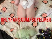 Nonbinary Babe Cums Hard from Hitachi and Glass Toy 7/16