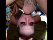 Chassidy Lynn - 4k, MILF, Upside down Blowjob, Throat Fuck with Huge Oral Creampie in Eyes 2/16