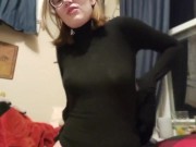 Little slut humps her pillow while she smokes - Izzy Hellbourne 6/16