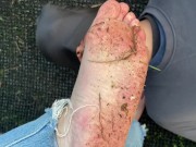 Empress Jade Uses Her Human Doormat on Vacation to Lick Clean Her Dirty Feet (Preview) 10/16