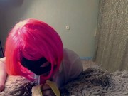 An interesting experiment with a banana came from my stepsister. Love cum from her handjob 6/16