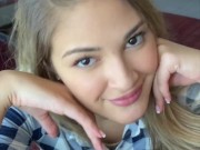 Gizelle Blanco's movie night turned into sucking and fucking. POV 2/16