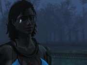 Half-zombie, half-people fuck a pregnant sexy brunette | Porno Game 3d 10/16