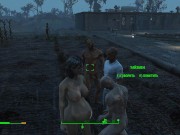 Half-zombie, half-people fuck a pregnant sexy brunette | Porno Game 3d 8/16