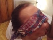 Kisha's first spitty deepthroat blowjob 13/16