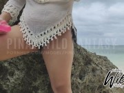 Horny Pinay Wife Masturbates Outdoor and Played with her Dildo on Boracay Island, Pinay Viral 2021 8/16