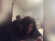 Smoking while daddy eats the booty, fucks me doggystyle and cums all over my face  5/16