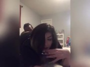 Smoking while daddy eats the booty, fucks me doggystyle and cums all over my face  6/16