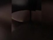 Smoking while daddy eats the booty, fucks me doggystyle and cums all over my face  8/16