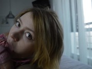 She Caught Him jerkin off - Morning Sex with Amateur Girl 2/16