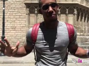 She tastes a cuban cock in the street and loves it 1/16