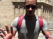 She tastes a cuban cock in the street and loves it 2/16