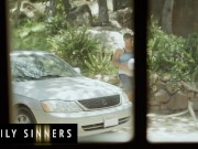 Family Sinners - Hot Blonde Step Mom Gets Her Big Tits & Pussy Fucked 1/16