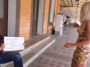 Die Public Schlampe von Gleis 1 | Mega Spermafresse + Spermawalk! 1/16