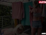 KinkyInlaws - Alexis Crystal & Katy Rose Czech Step Daughters Hardcore Threesome With Older Guy - LETSDOEIT 1/16