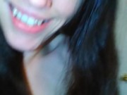 Hairy Hairbrushing Brunette Camgirl Brushes Head Hair Talks About Squirting on Manyvids w Bad Dragon 10/16