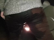 ⭐ Desperate Girl Pees Her Brown Jeans In The Car!   13/16