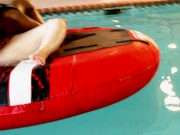 AMANDA PANDA XXX AND BLU MERE FUCK A GUY AT THE POOL 2/16