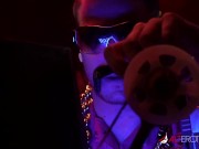 Busty tattooed beauty Amber Luke fucks the director 1/16