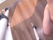 Girl fucked by the window with cum in mouth 16/16