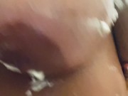 Watch me try to suck off whip cream on HUGE NATURAL TITS  12/16