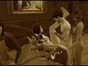 Vintage video. Group sex in a cafe. Group Orgies | Porno Game 3d 15/16