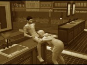 Vintage video. Group sex in a cafe. Group Orgies | Porno Game 3d 4/16