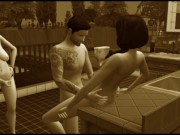 Vintage video. Group sex in a cafe. Group Orgies | Porno Game 3d 8/16