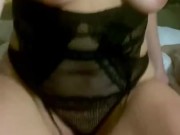 Amateur babe in lingerie rides roommate’s dick to quick orgasm! 15/16