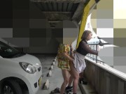 むちむち可愛い女子大生② 立体駐車場で露出生SEX 14/16