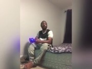 Step sister makes step brother stop playing video games to suck him dry and pound her pussy 1/16
