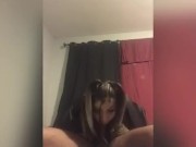 Step sister makes step brother stop playing video games to suck him dry and pound her pussy 5/16