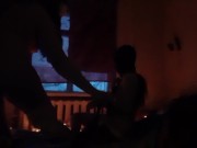 Наш бурный секс втроём освещался гирляндами - IkaSmokS 8/16