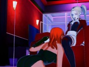 Harley Quinn tribs with Poison Ivy, eats her pussy - DC Comics Lesbian Hentai. 1/16
