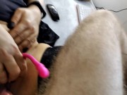 Я играю с сосками моей жены-сучки, ебу её в её блядский ротик, и моя  красиво кончает... )) 1/16