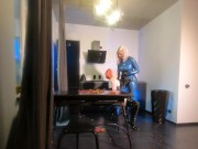 Strapon lesbian and latex rubber home fun 11/16