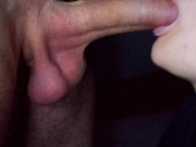 AMAZING CLOSE UP BLOWJOB PULSATING CUM IN MOUTH 1/16