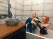 Bath relax in latex rubber with milk, romantic funny fetish video 13/16