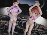 MMD R18+ Demon Misaka 4.0 And Kuroko 2020Instillation Portal Island 1178 16/16