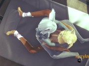 Furry Hentai - Fox & Rabbit Fuck and crempie 7/16