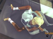 Furry Hentai - Fox & Rabbit Fuck and crempie 8/16