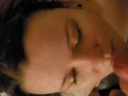 Alternative slut takes a huge facial from daddy! 7/16