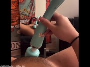 Naughty college girl films herself cumming 4 times on snapchat, having intense multiple orgasms 10/16