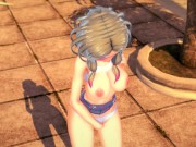 Pokemon - Adult Mina (Matsurika) masturbation - Hentai 3/16