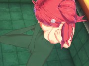 Vtuber Ironmouse fingers herself in the bathtub. 3D Hentai. 6/16