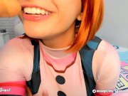 Ochaco Uraraka Cock hero jerk off challenge cosplay, can you win???? 8/16