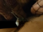 【足コキ】【足交】年下彼女に網タイツでヌルヌルローション足コキされる