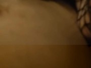 【足コキ】【足交】年下彼女に網タイツでヌルヌルローション足コキされる 9/16