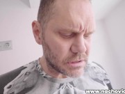 Canela Skin una rica Colombiana folla y chupa apasionadamente la tremenda polla de Nacho Vidal 3/16